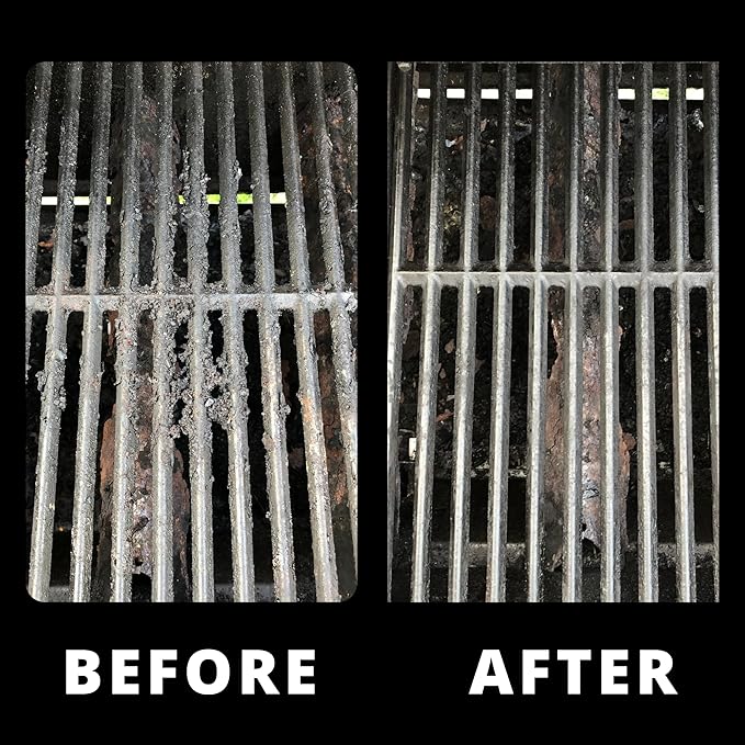 Grill Rescue BBQ Replaceable Cleaning Head, Bristle Free Grill Brush- Durable and Unique Grill Tools for Cast Iron or Stainless-Steel Grates, Barbecue Cleaner