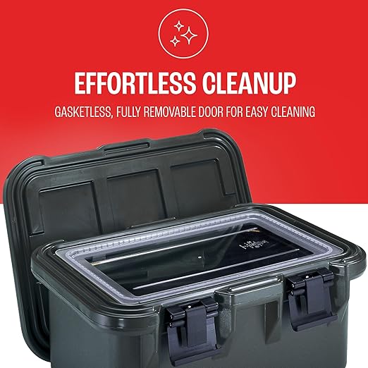 Cambro Insulated Food Pan Carrier - 8 Inch Deep Hotbox and Food Warmer for Catering & Transport - Top Load S-Series (Black)