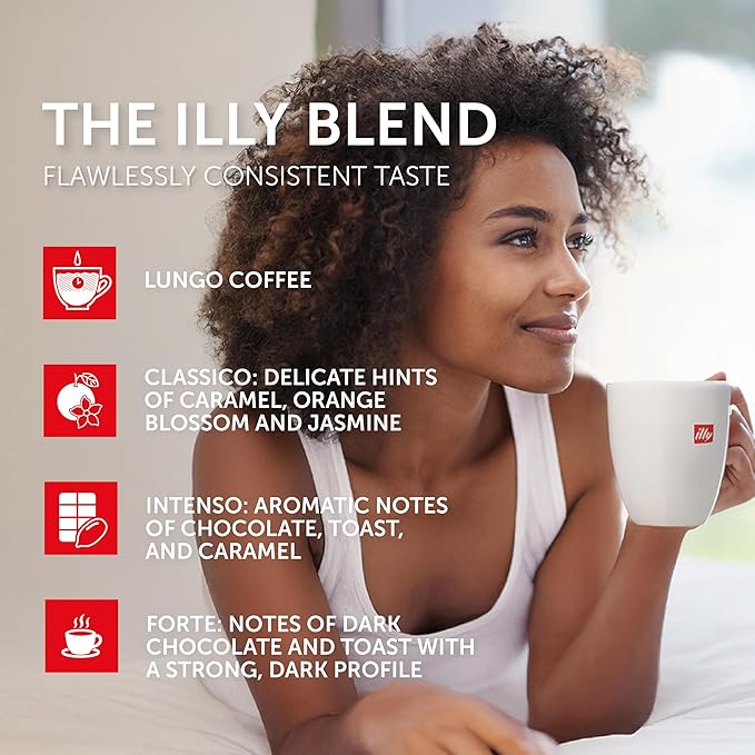 illy Aluminum Espresso Capsules - Compatible with Nespresso Machines - Classico, Forte, Intenso, Decaf, Classico Lungo Roasts - Variety - 10 Count (Pack of 5)