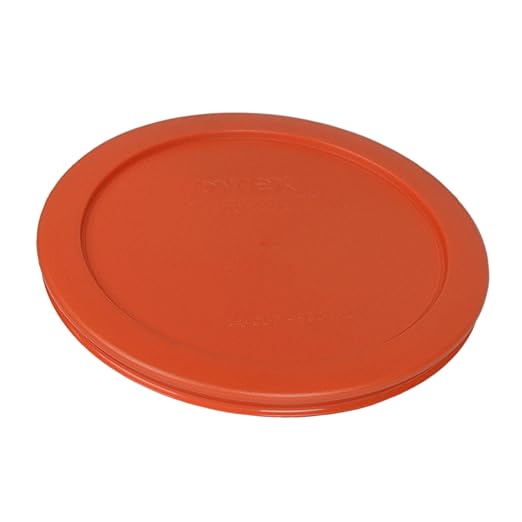 Pyrex 7201-PC 4 Cup Pumpkin Orange Food Storage Replacement Lid - Made in USA