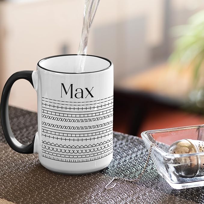 FK This Sht Funny Personalized Mug for Dad - Gifts For Fathers Day, Birthday, Christmas, Funny Daddy Hidden Message Cutsom Cup Gift From Daughter Son, Unique Ceramic Coffee Mug