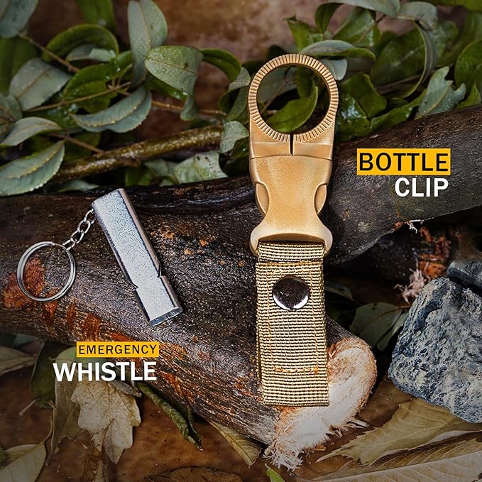 Survival Kit 14 in 1, Survival Gear and Equipment, Gifts for Men Dad Husband Him Christmas, Outdoor Fishing Hunting Camping Anniversary Birthday Gift Ideas for Boyfriend, Unique Mens Stocking Stuffers