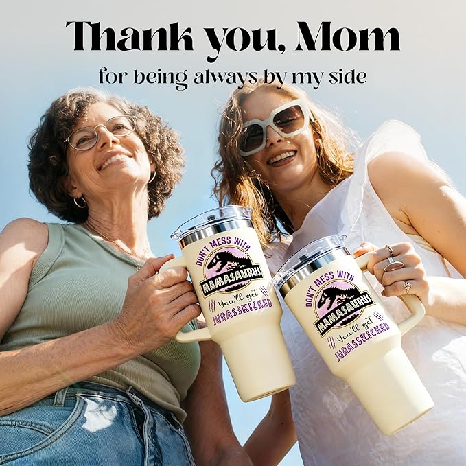 Christmas Gifts for Mom, Women - Gifts for Mom from Daughter, Son - Cool Birthday gifts for Moms, Mothers, Women - Moms Birthday Gift Ideas - Best mom Tumbler 40 Oz Stainless Steel moms Coffee Cup