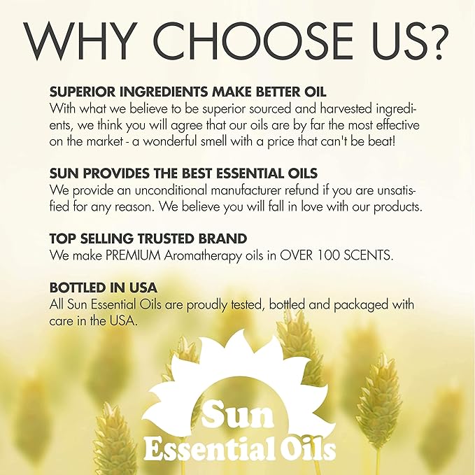 Sun Essential Oils Spearmint Essential Oil 8 oz – for Diffusers, Massage & Aromatherapy
