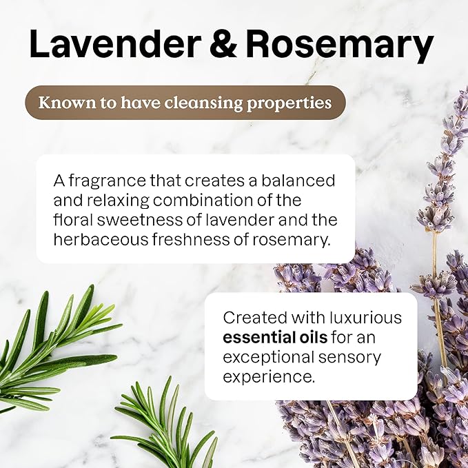 ATTITUDE Kitchen Cleaner Spray, Natural Origin Ingredients, EWG Verified, Cleans and Degreases, Streak-Less, Lavender & Rosemary, 26 Fl Oz (Pack of 3)