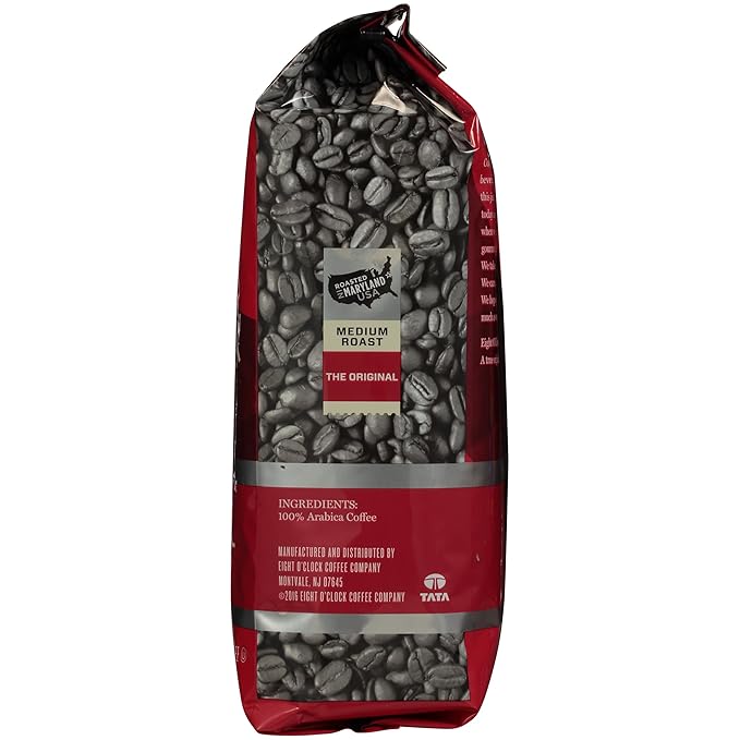 Eight O'Clock Coffee The Original, Medium Roast, Whole Bean Coffee, 24 Ounce (Pack of 1), 100% Arabica, Kosher Certified