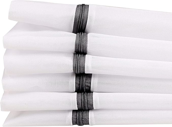 BAGAIL Laundry Bags Mesh Wash Bag for Intimates Lingerie and Delicates,6Pcs(3L,3M)