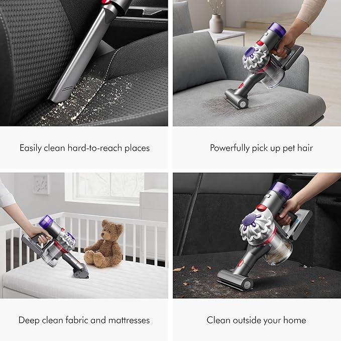 Dyson Car+Boat Handheld Vacuum, Cordless and Lightweight, Cleans Hard Surfaces and Upholstery, 115AW, 2 Power Modes, Up to 50 Minutes²