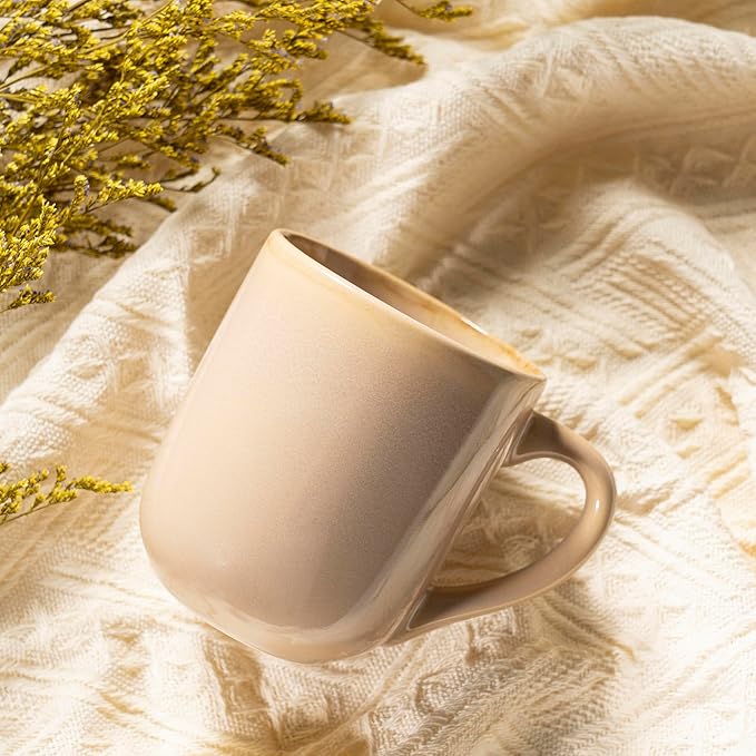 bestone Coffee Mugs Set of 6,12 oz Coffee Mugs, Ceramic Mugs with Handles,Cups Microwave & Dishwasher safe,Vibrant Colors