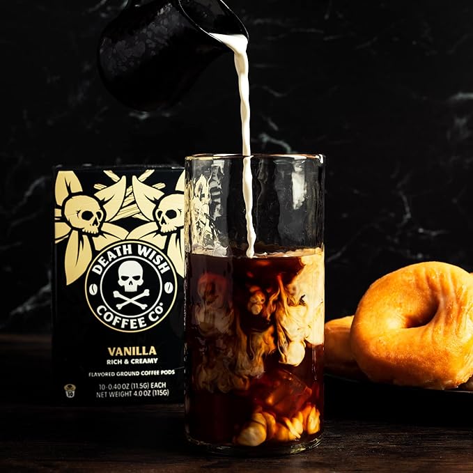 Death Wish Coffee, Vanilla Single Serve Pods (30 Count)
