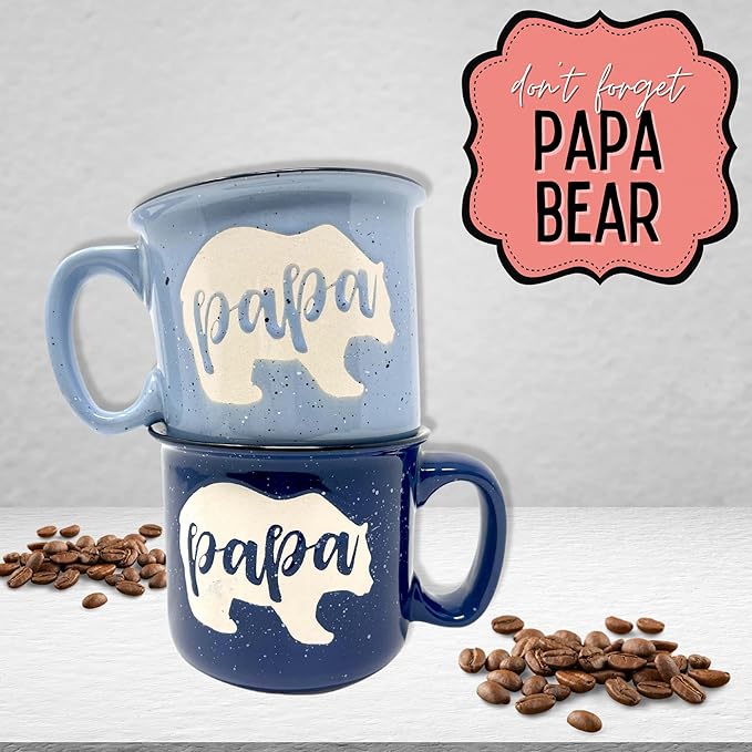 Mama Bear Ceramic Coffee Mug for Mom, Wife, Women โ Unique Coral Ceramic Mug โ Fun Gifts for Her on Motherโs Day, Birthday, or Christmas โ Cute Coffee Cup for Moms, Wives, and Coffee-Loving Women
