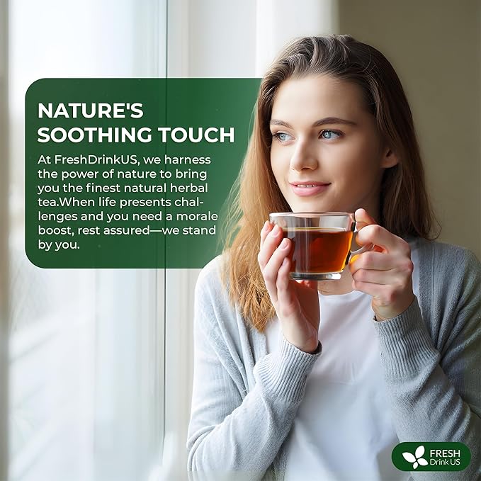 FreshDrinkUS, Premium Wormwood Tea - 135 Tea Bags - Handcrafted Herbal Blend, Caffeine-Free β Smooth Taste & Naturally Refreshing.