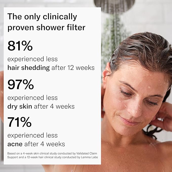 THE JOLIE FILTERED SHOWERHEAD with Shower Filter System- High Pressure Showerhead, Hair and Skincare Accessory to Improve Beauty and Personal Care Routine (Vibrant Red)