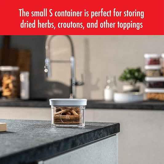 ZWILLING Fresh & Save Cube Box, Plastic, Airtight Dry Food Storage Container, Small Cube, S Container, .34-qt