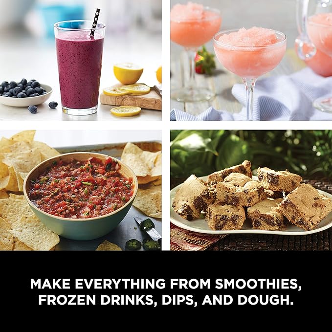 Ninja Mega Kitchen System, 1500W, 72 oz. Full-Size Blender & 8-Cup Food Processor with (2) 16 oz. To-Go Cups, Total Crushing Technology - Smoothies, Ice Crushing, Purees, Dough & More, Black, BL770