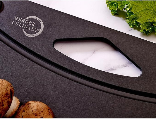 Mercer Culinary Composite Cutting Board-14 1/2" X 11", with Non Slip Feet and Juice Groove, Black