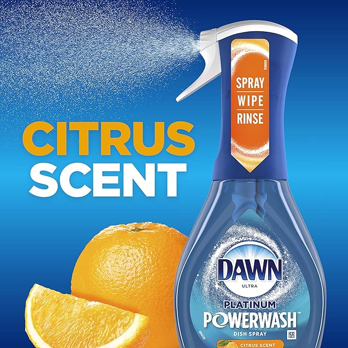 Dawn Platinum Powerwash Dish Spray, Dish Soap, Citrus Scent, 16oz
