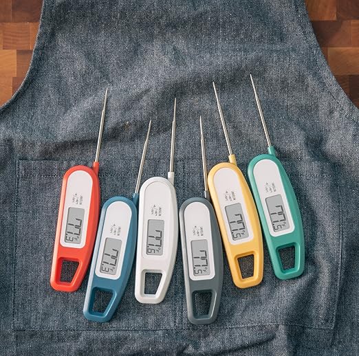 Lavatools Javelinยฎ Ultra-Fast 3-Second Digital Instant Read Meat Thermometer for Grill and Cooking, 2.75" Probe, Compact Foldable Design, Large Display, IP65 Water Resistant, NSF Certified โ Sesame