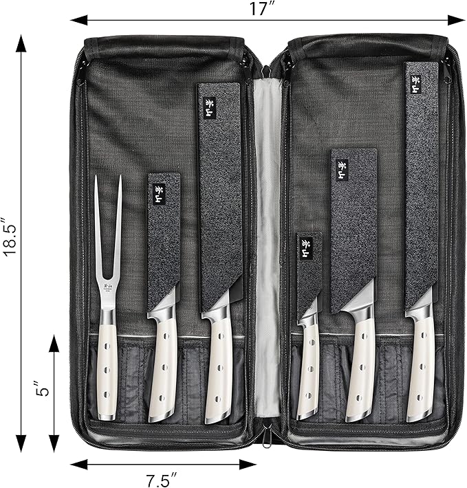 Cangshan S1 Series 7-Piece BBQ Knife Set, Forged German Steel, 1023718