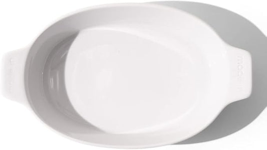 Made In Cookware - Oval Baking Dish - White - Hand Crafted Porcelain - Professional Bakeware - Made in France