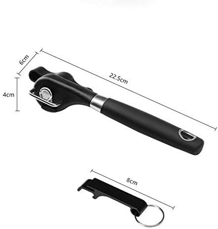 Safe Cut Manual Can Opener, Handheld With Soft Grips, Ergonomic Smooth Edge, Food Grade Stainless Steel Cutting Can Opener for Kitchen & Restaurant