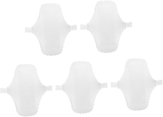 5pcs Cotton Washable Menstrual Pads for Women Leak-Resistant Reusable Cloth Sanitary Towels Soft Fabric Comfortable Period Liners for Different Flow Levels