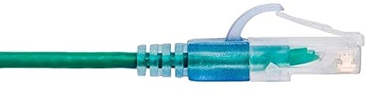 Monoprice Cat6A 10ft Green 10-Pk Patch Cable UTP 30AWG 10G Pure Bare Copper Snagless RJ45 SlimRun Series Ethernet Cable