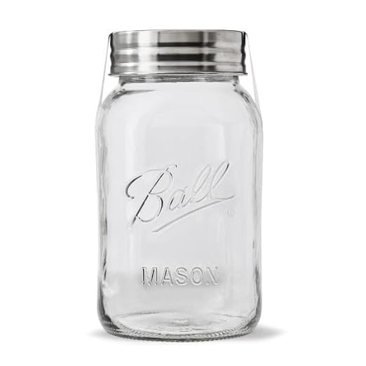 Ball Mason Regular Mouth Jars with Lids and Bands, Set of 4, Two 32oz + Two 16oz Jars (Bundle Pack)