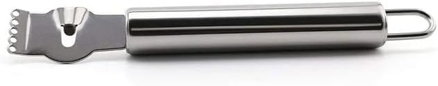 Silver Premium Stainless Steel Lemon Zester and Peeler - Dishwasher Safe, Citrus-Friendly, Ergonomic Graters, Peelers and Slicers