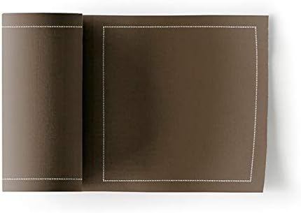 MY DRAP Cocktail Napkins, Single-use Cotton Coaster on a Roll 4.5 x 4.5 in (50 Napkins, Taupe)