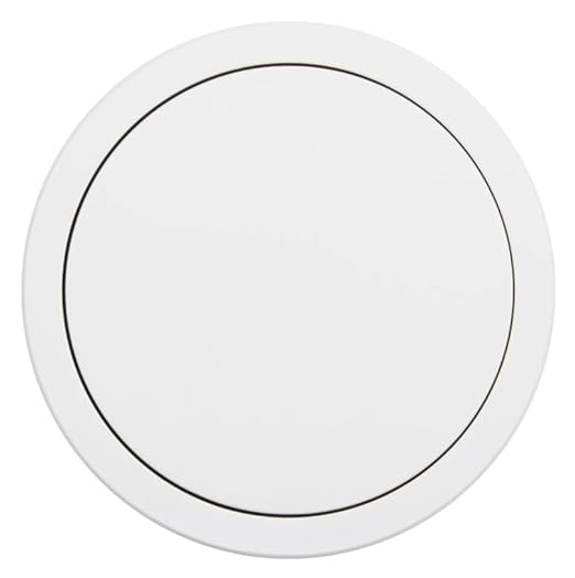 Lew Electric Round Kitchen Pop Up Outlet (GFCI, White)