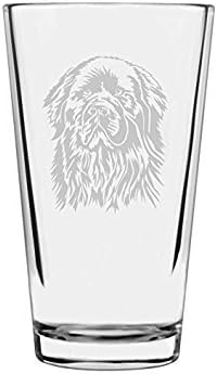 Newfoundland Dog Themed Etched All Purpose 16oz Libbey Pint Glass