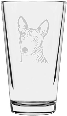 Basenji Custom Personalized Dog Themed Etched All Purpose 16oz Pint Glass