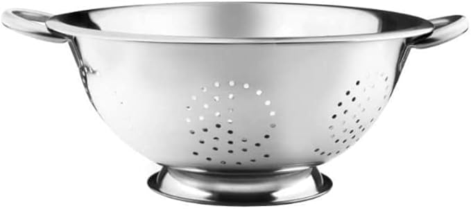 YBM HOME Colander Stainless Steel Set with Heavy Duty Handles and Self Draining Stable Ring Base (24, 5 Quart)