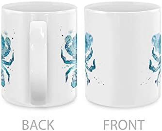MUGBREW Blue Crab Ceramic Coffee Mug Tea Cup, 11 OZ