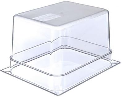 Carlisle FoodService Products Storplus 1/2-Size Food Pan for Catering, Buffets, and Restaurants, Polycarbonate, 8 Inches Deep, Clear