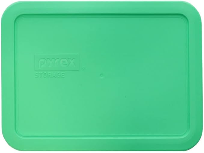 Pyrex 7210-PC 3-Cup Bright Green Food Storage Lid Covers - 4 Pack