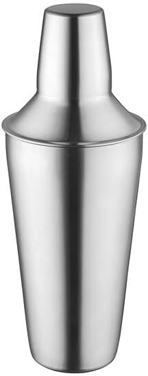 28 oz Stainless Steel Cobbler Cocktail Shaker, 3-Piece Set, Silver, 10 Inches, Dishwasher Safe, for Bartending