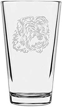 Soft-Coated Wheaten Terrier Dog Themed Etched All Purpose 16oz Pint Glass