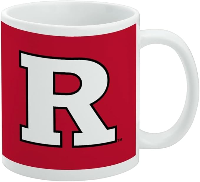 Rutgers Scarlet Knights Logo Ceramic Coffee Mug, Novelty Gift Mugs for Coffee, Tea and Hot Drinks, 11oz, White