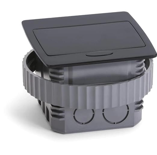 Lew Electric Kitchen Countertop Pop Up Charging Outlet (2 Power | USB, All Black)