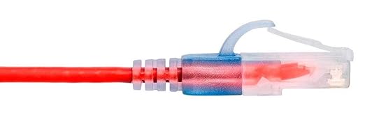 Monoprice Cat6A Ethernet Network Patch Cable - 25 Feet - Red | 10-Pack, 10G - SlimRun Series