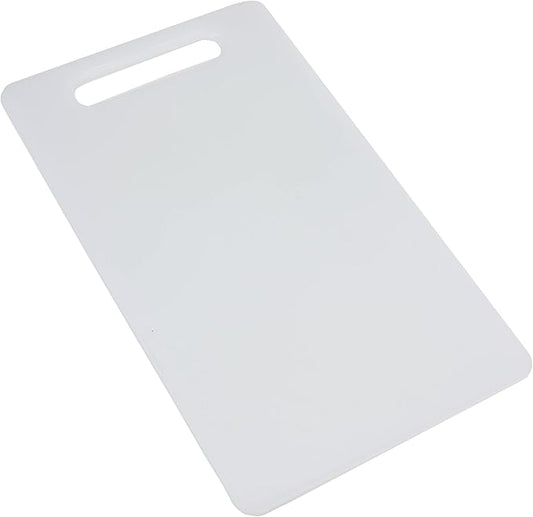 Chef Craft Basic Solid Plastic Cutting Board, 13 x 8 inch, White