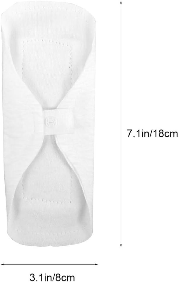 Yardwe 3pcs Reusable Menstrual Pads Organic Cotton Thin Cloth Absorbent Sanitary Towels Washable Feminine Pads for Women