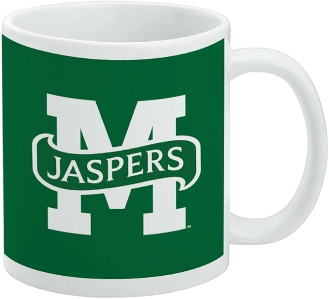 Manhattan College Primary Logo Ceramic Coffee Mug, Novelty Gift Mugs for Coffee, Tea and Hot Drinks, 11oz, White