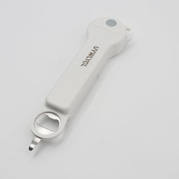 Jar Opener Bottle Opener and Lid Opener for Seniors with Arthritis, Weak Hands, Multi 7 in 1 Retractable Magnetic Can Opener, Original Kitchen Wine Opener Gadgets (Cyan)
