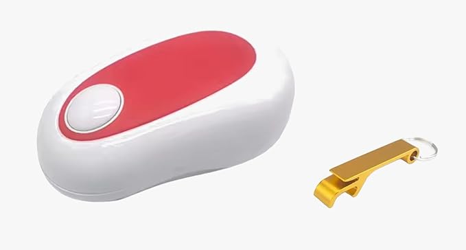 Generic KitchenHelper Portable Compact Electric Cordless Can Opener, and bonus bottle opener, Cranberry