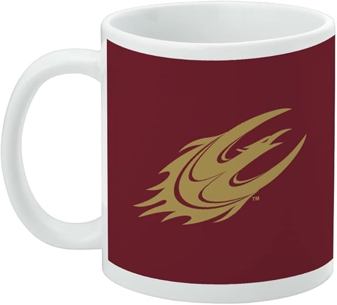 Elon University Primary Logo Ceramic Coffee Mug, Novelty Gift Mugs for Coffee, Tea and Hot Drinks, 11oz, White