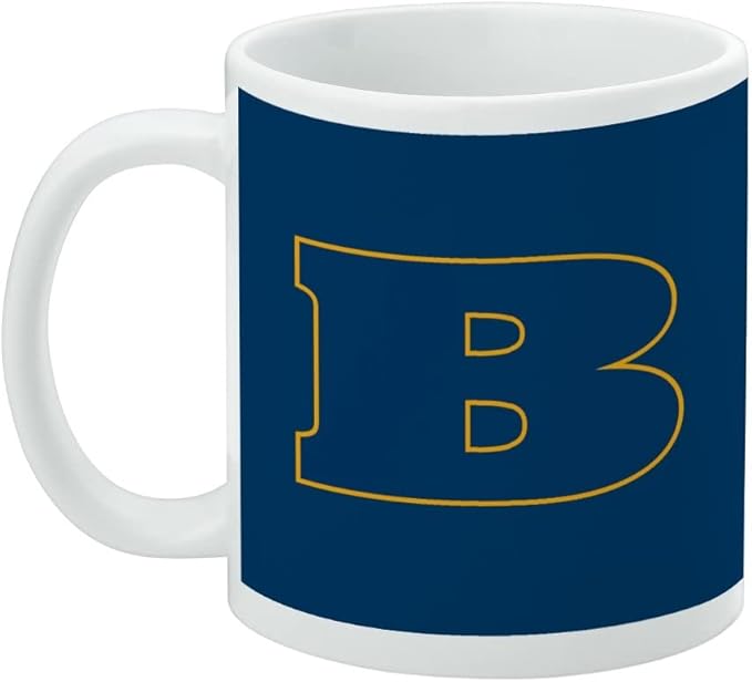 Beloit College Primary Logo Ceramic Coffee Mug, Novelty Gift Mugs for Coffee, Tea and Hot Drinks, 11oz, White