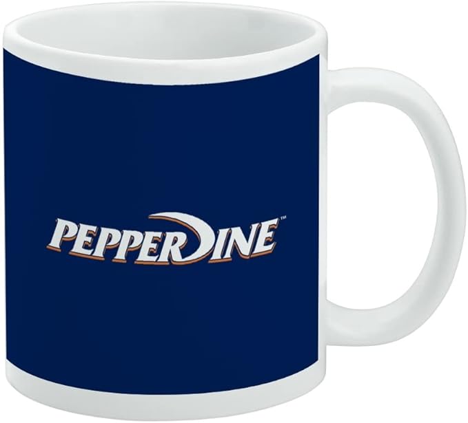 Pepperdine University Primary Logo Ceramic Coffee Mug, Novelty Gift Mugs for Coffee, Tea and Hot Drinks, 11oz, White